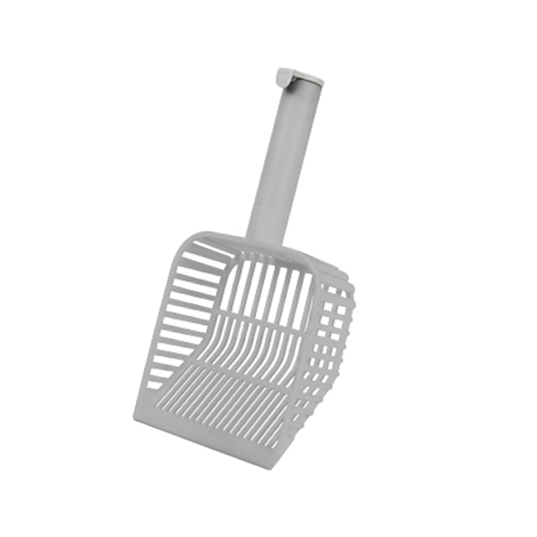 OP9036 Гладкая квадратная дуговая лопатка с крючком для поверхности типа PP Совок для кошачьего туалета